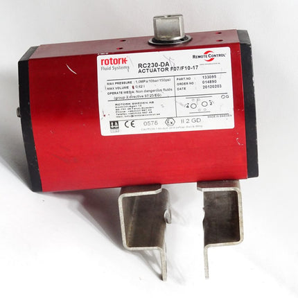Rotork Fluid Systems RC230-DA Actuator F07/F10-17 133095 1MPa 10bar 150psi 0.62L - Maranos.de