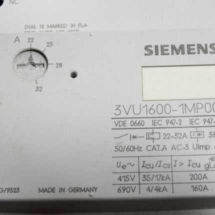 Siemens 3VU1600-1MP00 Leistungsschalter - Maranos.de