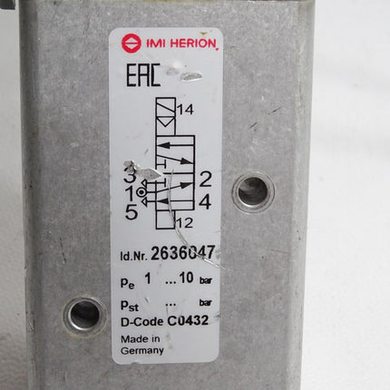 IMI Herion Magnetventil 2636047 1…10bar 24202400 24V 3W - Maranos.de