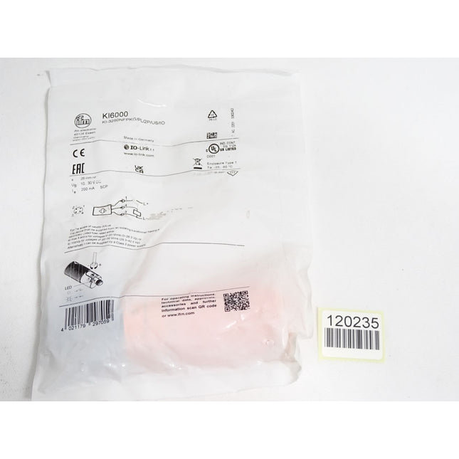 Ifm electronic Kapazitiver Sensor KI6000 KI-3250NFPKG/PL/2P/US/IO / Neu OVP