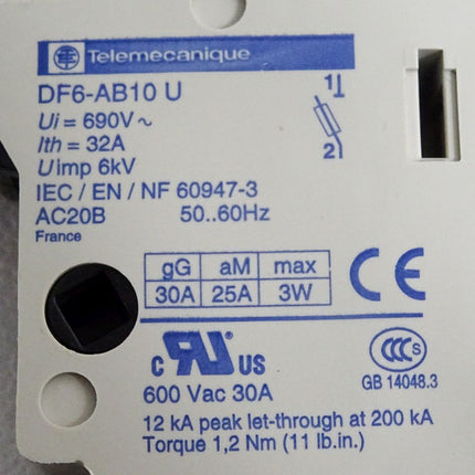 Telemecanique Sicherungshalter DF6-AB10 10x38mm inkl Sicherung