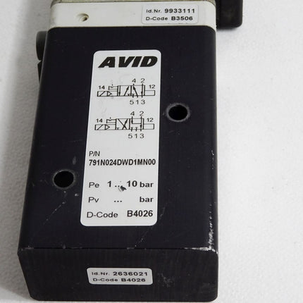 AVID Magnetventil 791N024DWD1MN00 1…10bar 0251 24V 1.6W - Maranos.de