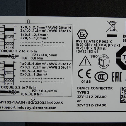 Siemens AC Halbleitermotorstarter 3RM1102-1AA04 / Unbenutzt