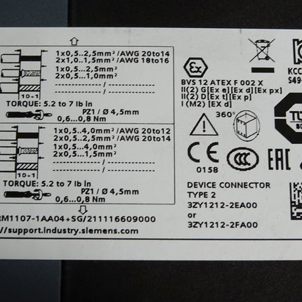 Siemens AC Halbleitermotorstarter 3RM1107-1AA04 / Unbenutzt