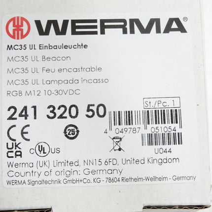 Werma MC35 UL Einbauleuchte 24132050 / Neu OVP