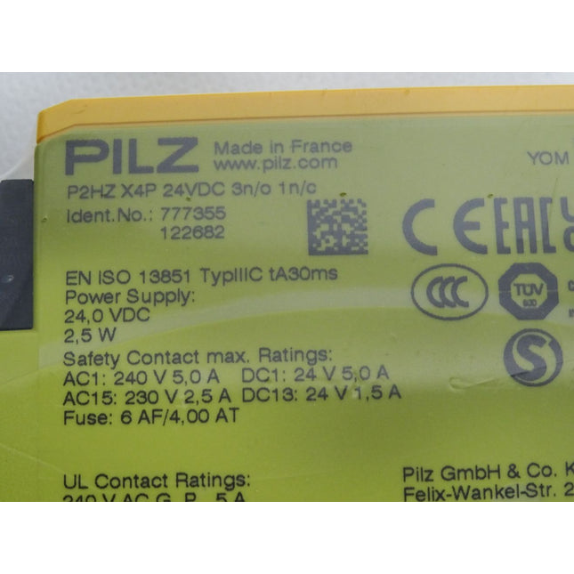 Pilz Sicherheitsschaltgerät 777355 P2HZ X4P 24VDC 3n/o 1n/c / Neu OVP