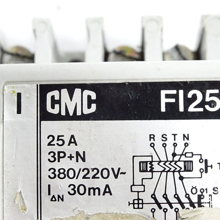 CMC FI25 25A 3P+N 380/220VAC 30mA FI Schutzschalter - Maranos.de