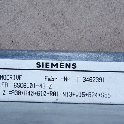 Siemens Simodrive Umrichter 6SC6101-4B-Z A30+A40+G10+R01+N13+V15+B24+S55 - Maranos.de