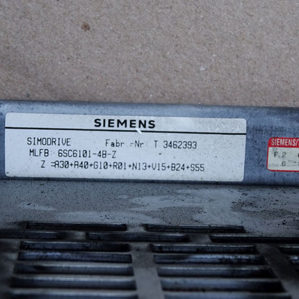 Siemens Simodrive Umrichter 6SC6101-4B-Z A30+A40+G10+R01+N13+V15+B24+S55
