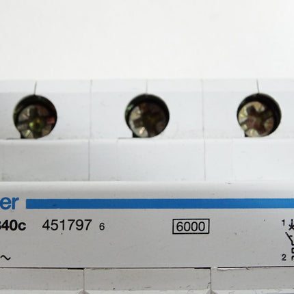 Hager 451797 MU340c C40 400VAC Leitungsschutzschalter - Maranos.de