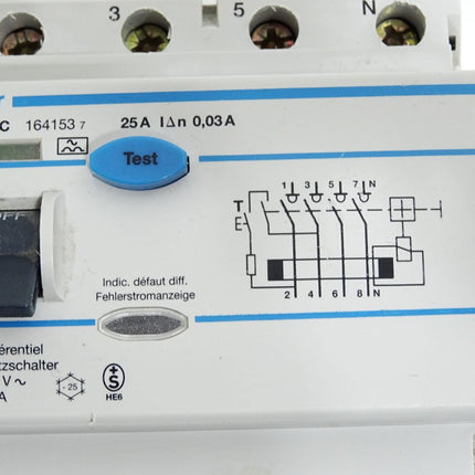 Hager 164153 CD425C 25A 0,03A Fehlerstrom-Schutzschalter - Maranos.de