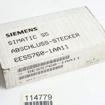 Siemens S5 Abschluss-Stecker 6ES5760-1AA11 6ES5 760-1AA11 / Neu OVP versiegelt - Maranos.de