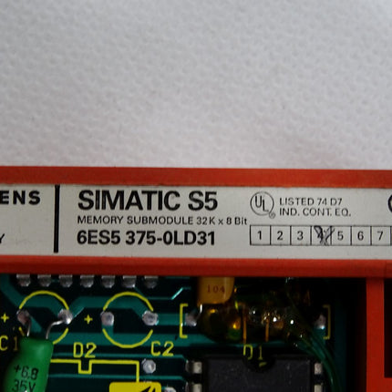 Siemens Memory Submodule 32K x 8 bit 6ES5375-0LD31 6ES5 375-0LD31 - Maranos.de
