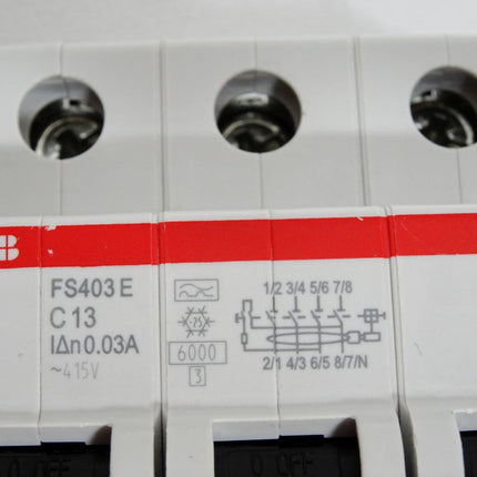 ABB Smissline 2CCL564111E0134 FS403 E C13 FI-Schutzschalter - Maranos.de