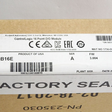 Allen Bradley ControlLogix 16 Point D/O Module 1756-OB16E / Neu OVP versiegelt - Maranos.de