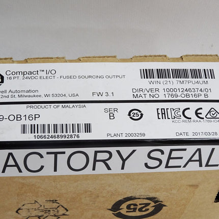Allen Bradley Compact I/O Digital I/O Module 1769-OB16P / Neu OVP - Maranos.de