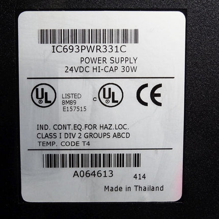 Fanuc IC693PWR331C Power Supply 24VDC HI-CAP 30W  / Neuwertig - Maranos.de