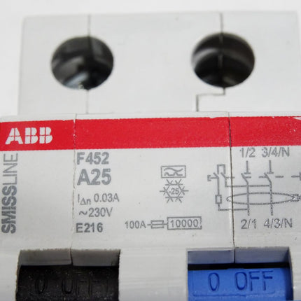 ABB Smissline F452A25/0.03 F452 A25 F452A25 FI LS-Schalter - Maranos.de