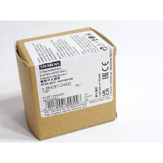 Siemens Hilfsschalterblock 3RH2911-2HA22 / Neu OVP - Maranos.de