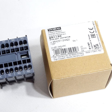 Siemens Hilfsschalterblock 3RH2911-2HA22 / Neu OVP - Maranos.de
