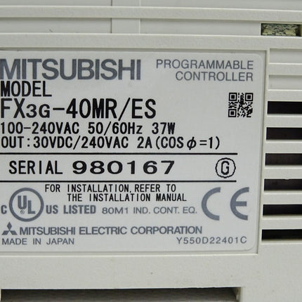 Mitsubishi FX3G-40MR/ES 37W Abdeckungen fehlen - Halterung gebrochen