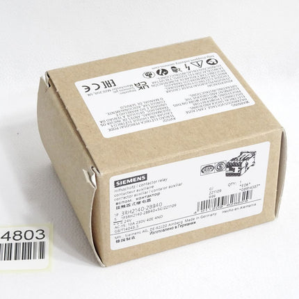 Siemens Hilfsschütz 3RH2140-2BB40 / Neu OVP - Maranos.de