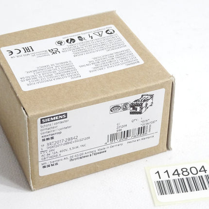 Siemens Schütz 3RT2017-2BB42 / Neu OVP - Maranos.de