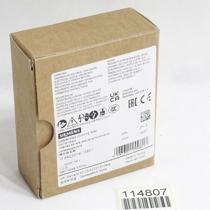 Siemens Koppelrelais 3RQ3018-1AB01 / inhalt:5 Stück / Neu OVP - Maranos.de