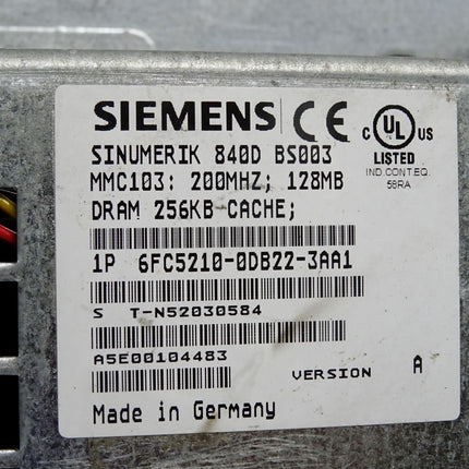 Siemens 6FC5210-0DB22-3AA1 6FC5203-0AB11-0AA2 6FC5247-0AA36-0AA1 77-964-2300