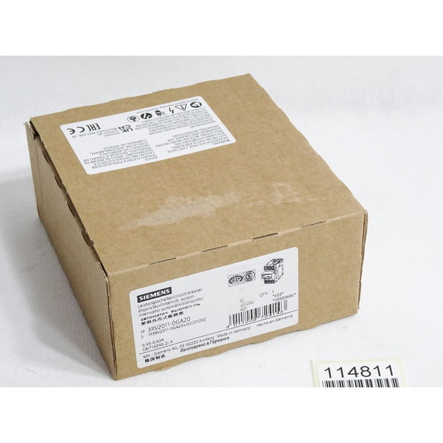 Siemens Leistungsschalter 3RV2011-0GA20 / Neu OVP - Maranos.de