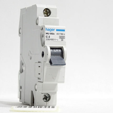 Hager Leitungsschutzschalter MU002c C2 451760 - Maranos.de