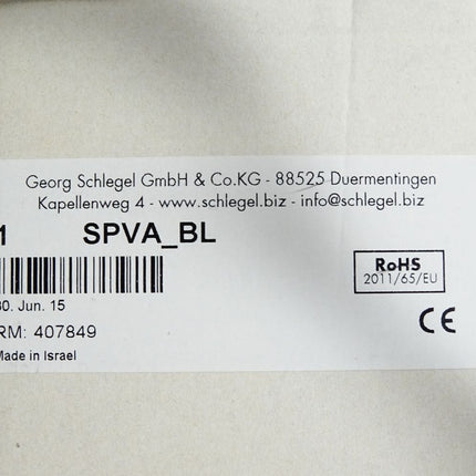 Georg Schlegel Elektroschalter SPVA-BL / Neu OVP
