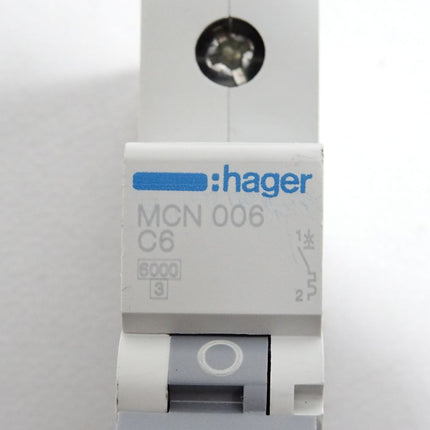 Hager MCN006 C6 Leitungsschutzschalter - Maranos.de