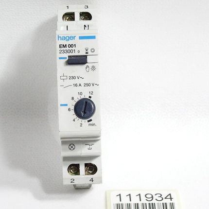 Hager EM001 233001 Treppenlichtzeitschalter - Maranos.de