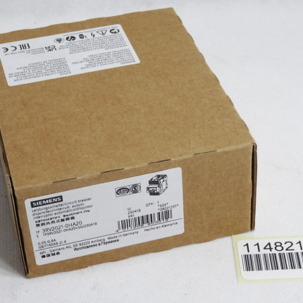 Siemens Leistungsschalter 3RV2021-0HA20 / Neu OVP - Maranos.de