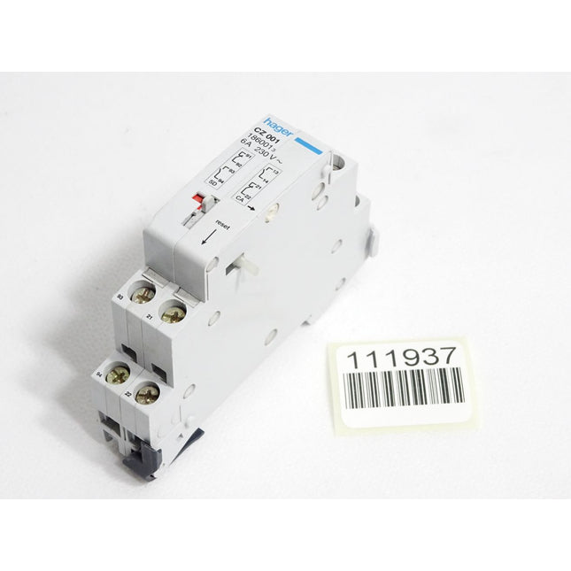 Hager CZ001 6A 230VAC 186001 Kontakt für FI-Schalter - Maranos.de