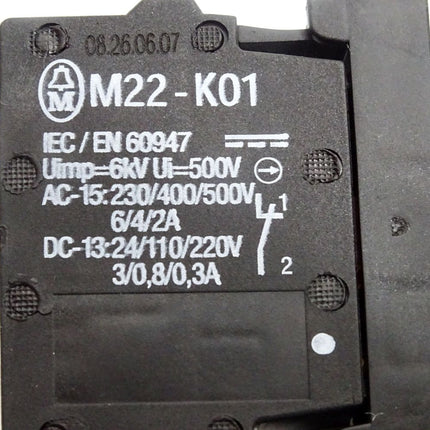Klöckner Moeller M22-K01 Not-Aus Pilzdrucktaster