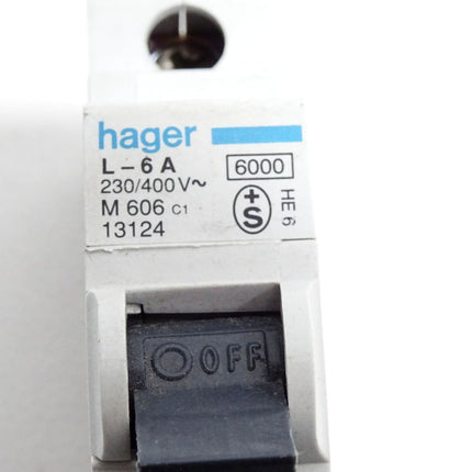 Hager L-6A M606 C1 13124 Leitungsschutzschalter - Maranos.de