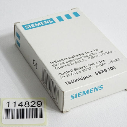 Siemens Hilfsstromschalter 5SX9100 / Neu OVP - Maranos.de
