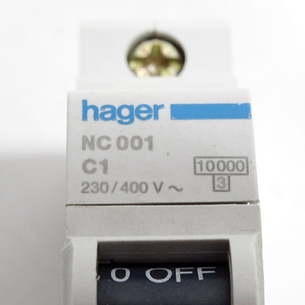 Hager NC001 C1 463001 Leitungsschutzschalter / Unbenutzt - Maranos.de