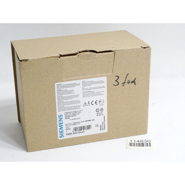 Siemens Leergehäuse 3SB3803-0AA3 / Neu OVP - Maranos.de