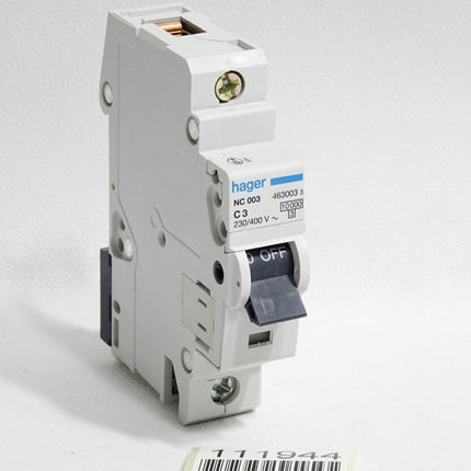 Hager NC003 C3 463003 Leitungsschutzschalter / Unbenutzt - Maranos.de