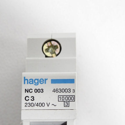 Hager NC003 C3 463003 Leitungsschutzschalter / Unbenutzt - Maranos.de