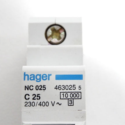 Hager NC025 C25 463025 Leitungsschutzschalter / Unbenutzt - Maranos.de