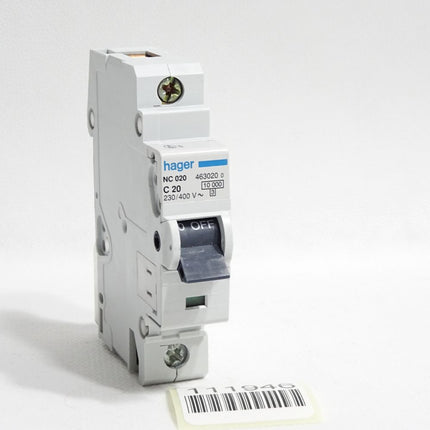 Hager NC020 C20 463020 Leitungsschutzschalter / Unbenutzt - Maranos.de
