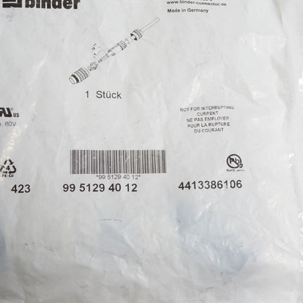 Binder Kabelstecker 9951294012 / Neu OVP