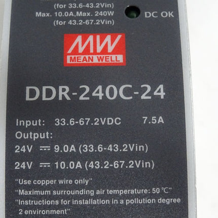 Mean Well DC/DC-Wandler DDR-240C-24  -Gehäuse leicht beschädigt