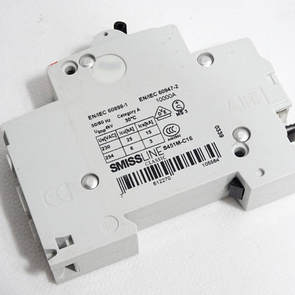 ABB Smissline S451M-C16 Leitungsschutzschalter S451 M C16 - Maranos.de