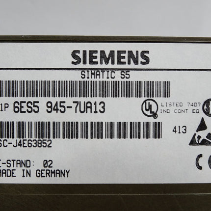 Siemens 6ES5945-7UA13 6ES5 945-7UA13 CPU 945 - Maranos.de