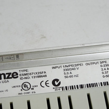 Lenze smd Umrichter ESMD371X2SFA 13188648 0.37kW 2R21